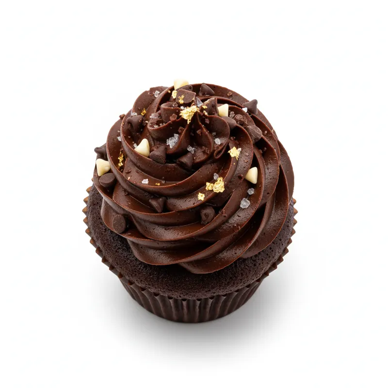 Decadent Chocolate Fudge Cupcake by Hadies Crust, Karachi